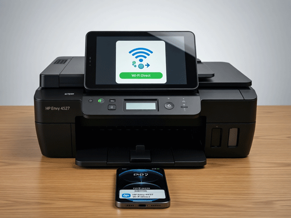 HP Envy 4527 打印机如何连接 iPhone？Wi-Fi Direct 密码在哪里看？