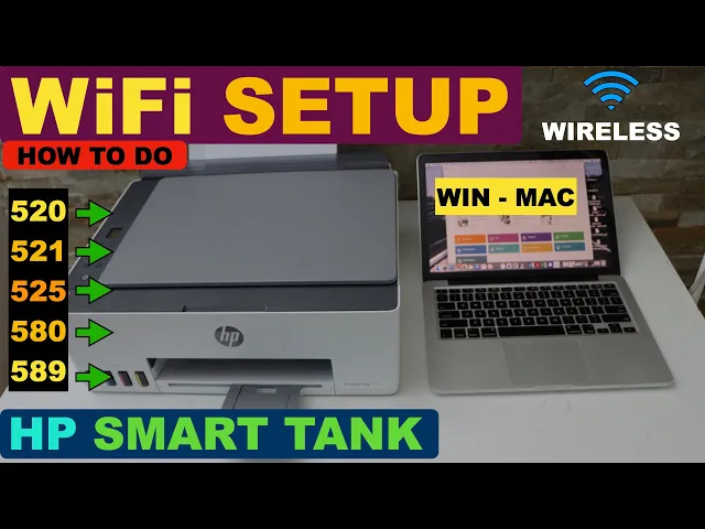HP Smart Tank 580 All-in-One Printer 无法连接 Wi-Fi 怎么办｜2.4GHz 无线网络安装教程